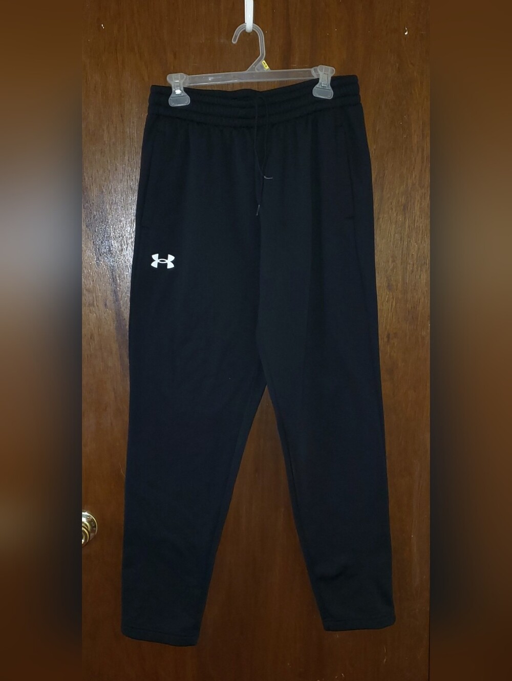 Under Armour Black Pants Sweatpants Sz Large EUC